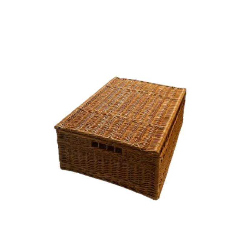Proutěný box s víkem 80 x 55, výška 27 cm
