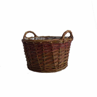 Proutěný květináč kulatý velký 