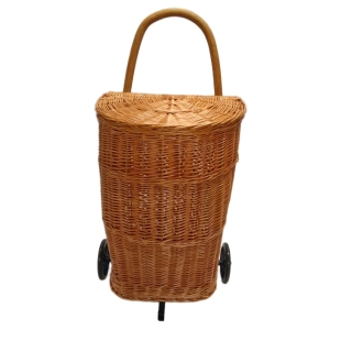 Proutěná nákupní taška s kolečky Daniel