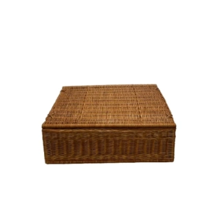 Proutěný box s víkem 80 x 55, výška 27 cm