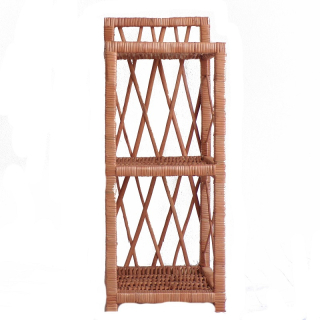 Proutěná polička na tři patra úzká